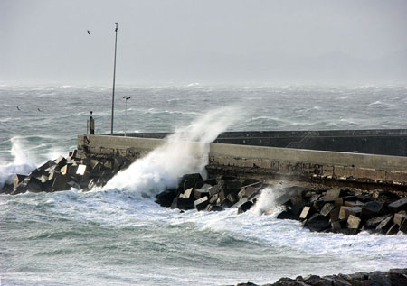 Forte vento di Levante a Tarifa